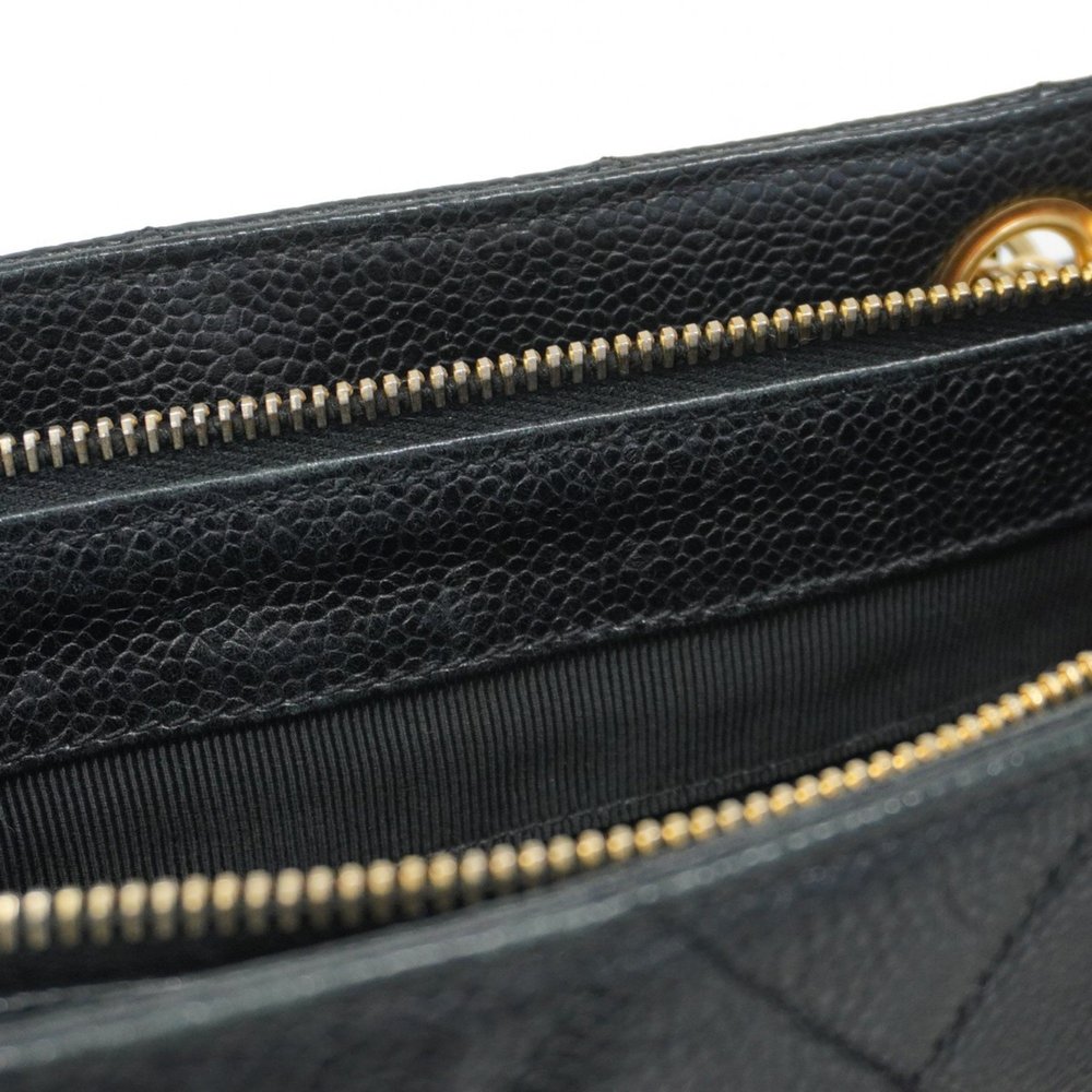 CHANEL Black Caviar Leather Tote Bag - Picture 13 of 15